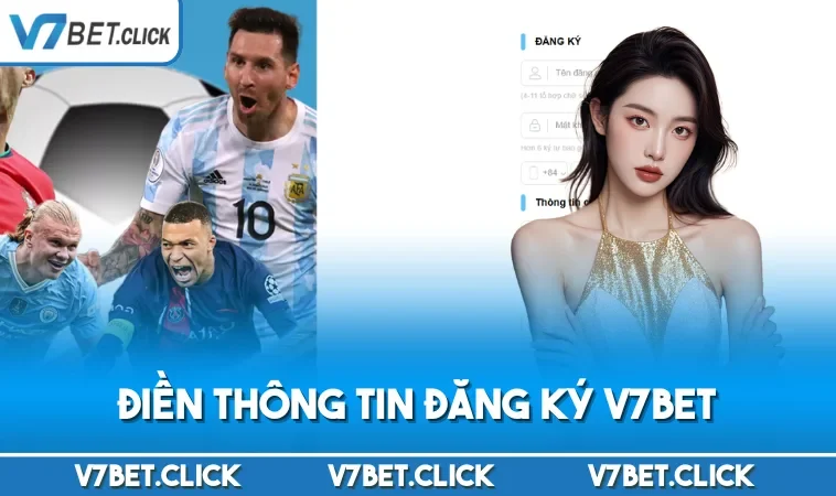 Điền thông tin đăng ký V7BET